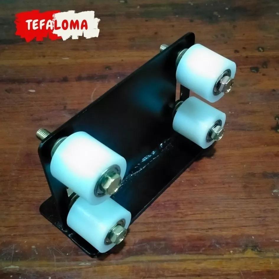 BRACKET LENGKAP dengan Roller Nilon Uk. 30 x 30 mm